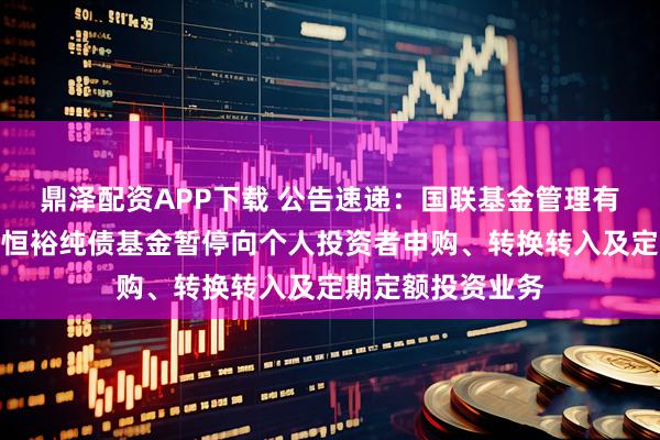 鼎泽配资APP下载 公告速递：国联基金管理有限公司关于国联恒裕纯债基金暂停向个人投资者申购、转换转入及定期定额投资业务